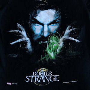 🧿 3 for $33 🧿 Doctor Strange Graphic Tee Marvel Disney Womens S Black